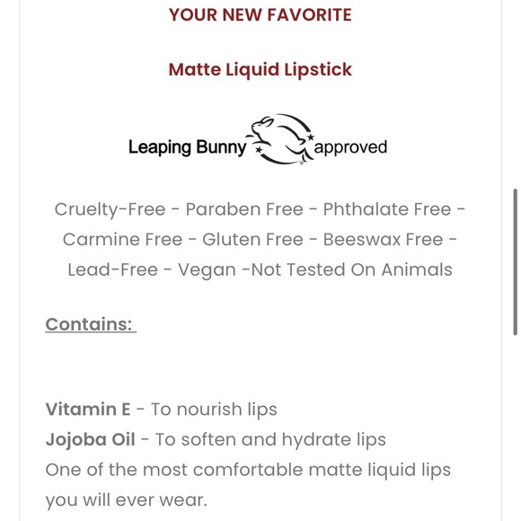 NEW F.A.R.A.H. Matte Liquid Lipsticks in Farah AND Tiffany 2.8 ml 0.1 fl. oz. - Picture 9 of 9